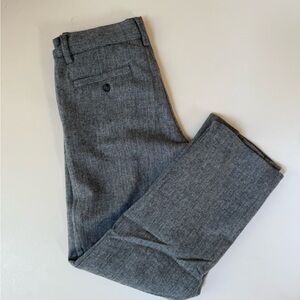 Janie and Jack Herringbone Pants in Gray